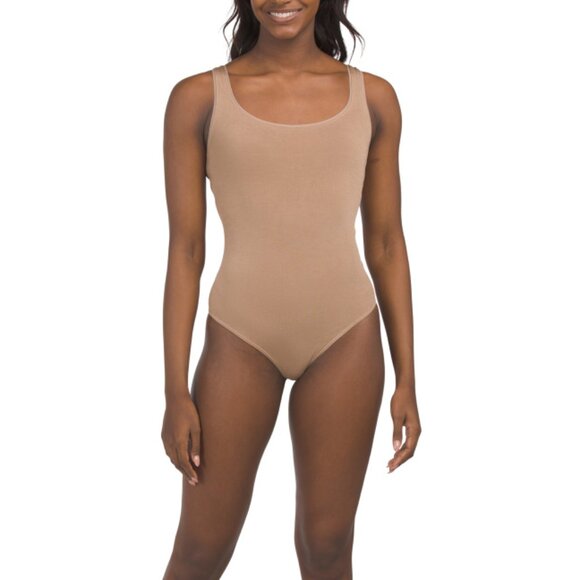 WOLFORD Latte Jamaika String Bodysuit